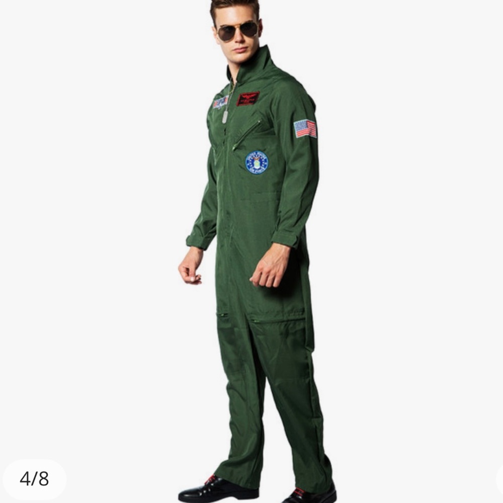 Top Gun Jump Suit Costume